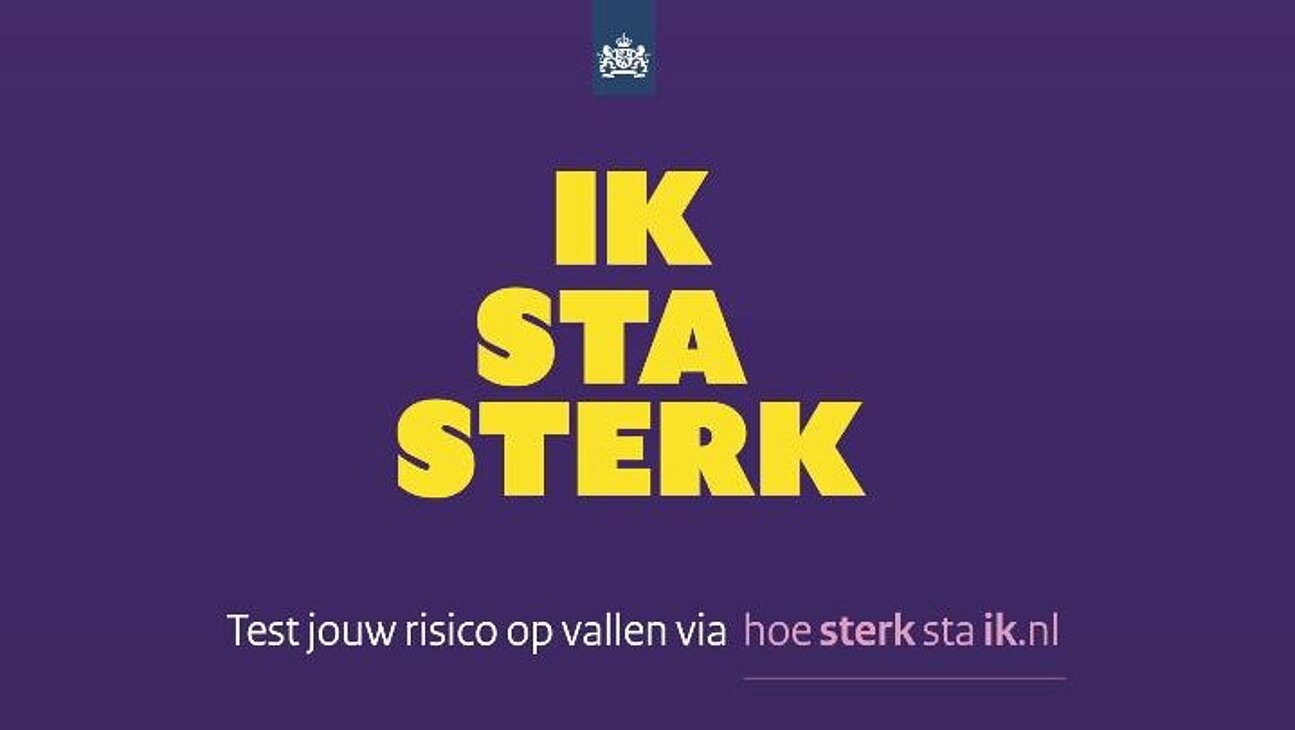 Ik sta sterk. Test jouw risico op vallen via hoesterkstaik.nl